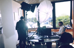 Abdichtungstechnik Gehrmeyer mit Filmdreh im Büro