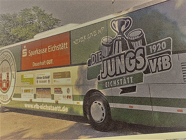 Bus für die Bayernliga Kicker des VFB Eichstätt