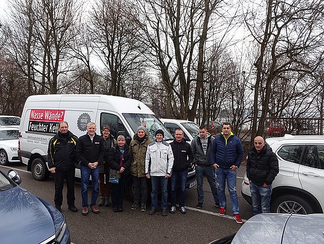 Das ISOTEC Team in Augsburg mit ADAC Trainer Jürgen